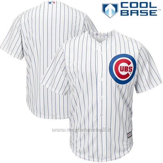 Maglia Baseball Uomo Chicago Cubs Bianco Autentico Collezione Cool Base